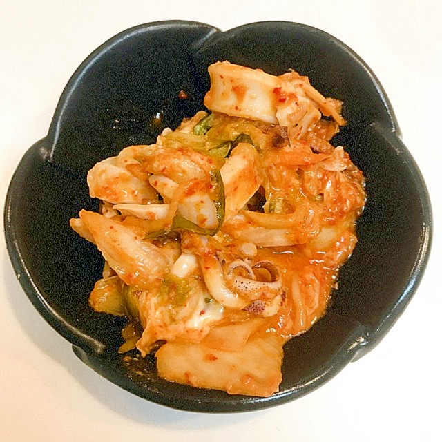 簡単おつまみ アオリイカとキムチのチーズ焼き レシピ 作り方 By えだ豆カシューナッツ 楽天レシピ