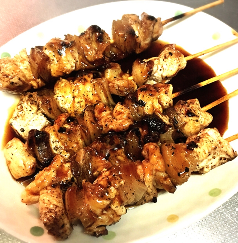 ストック整理のグリルで焼き鳥