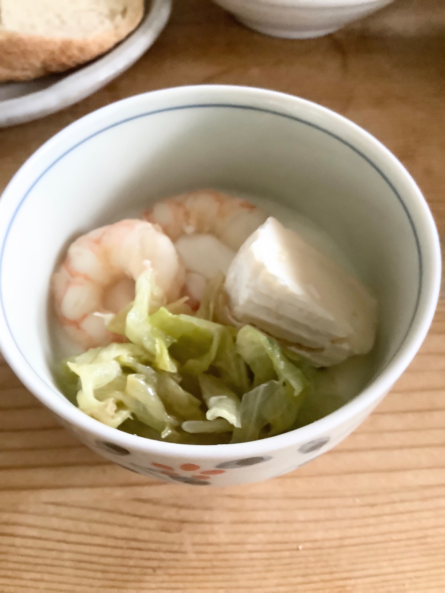 レタス海老カマンベールチーズ豆乳ヨーグルト♪