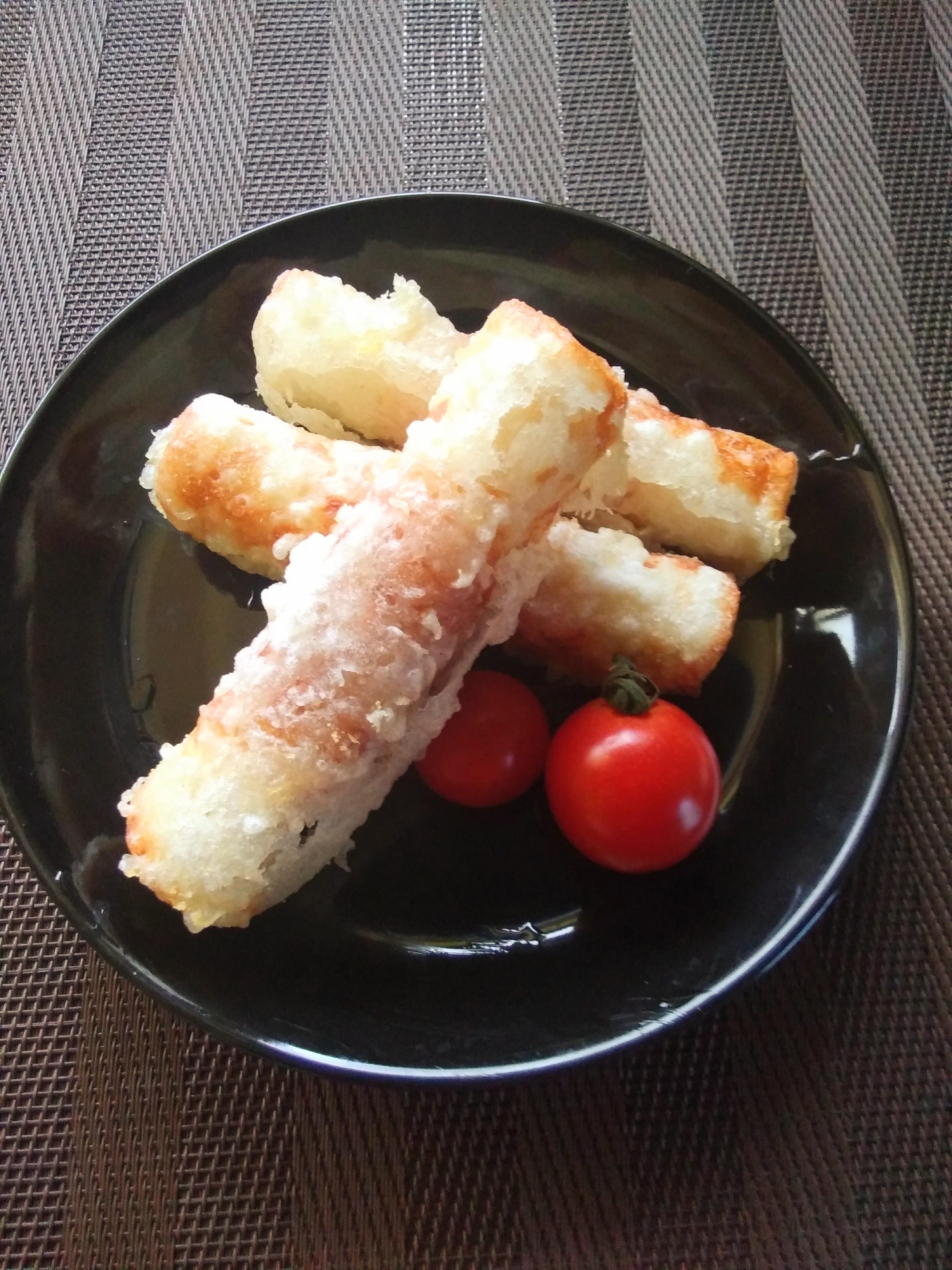 ちくわ　竹輪の天ぷら　天ぷら液が余ったときに