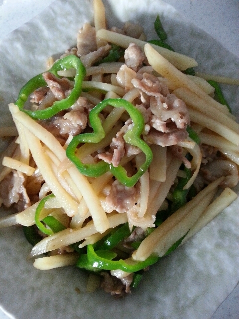 豚肉とじゃがいものピリ辛柚子こしょう炒め