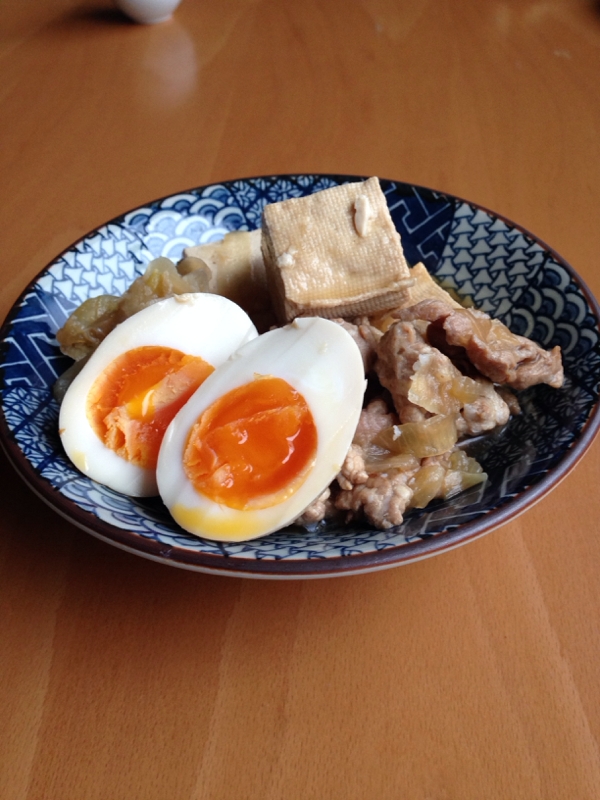 豚こまと豆腐と卵のすき煮♪