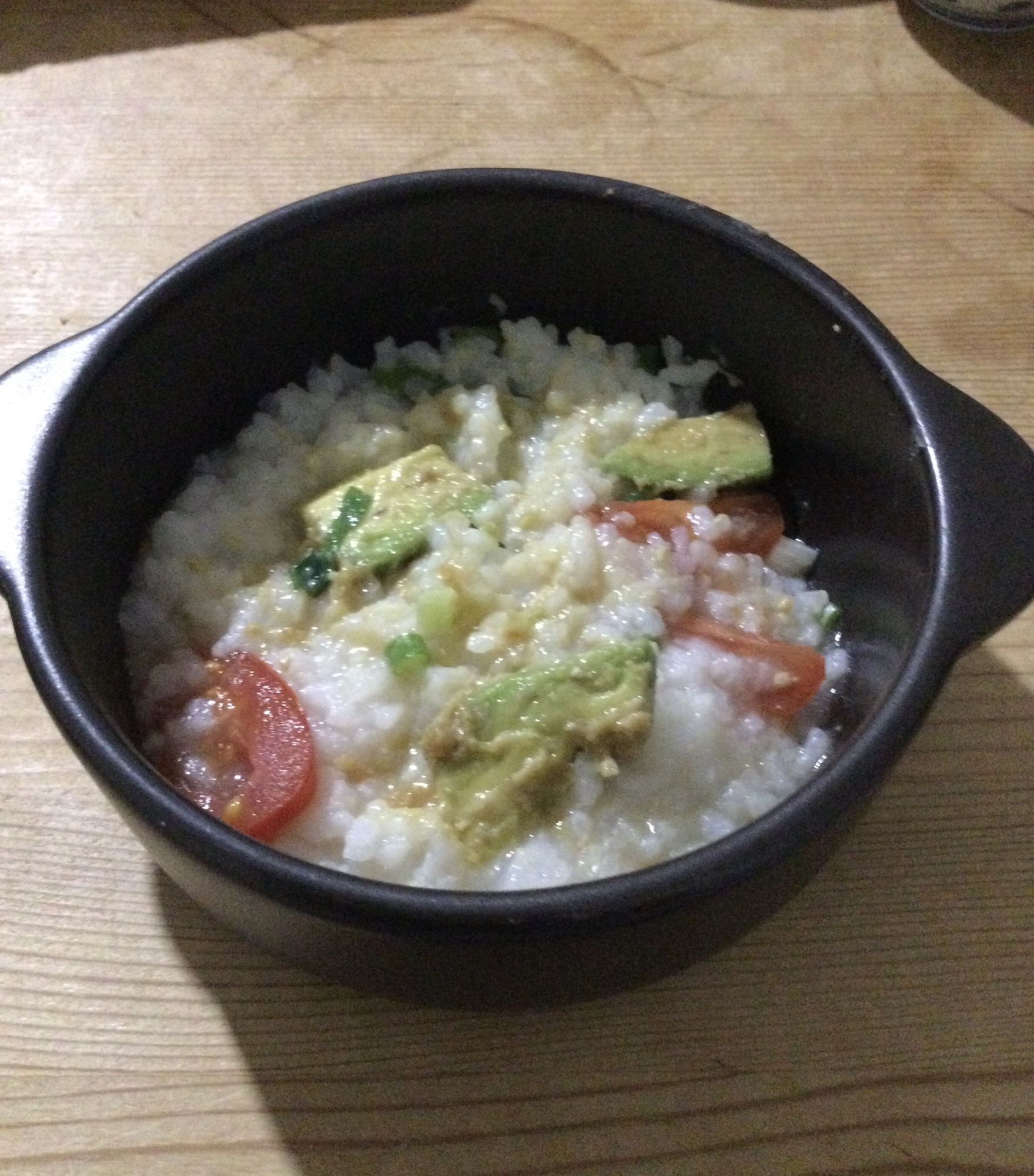 ミニトマトアボカド味噌味ご飯♪♪