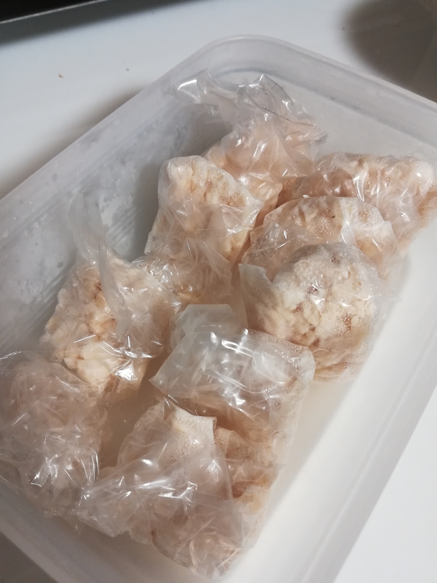 離乳食中期 冷凍保存可能なほぐしとりむね肉 レシピ 作り方 By もん1223 楽天レシピ