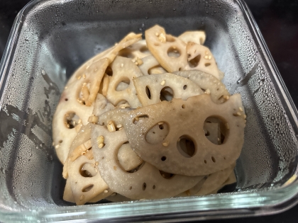 簡単！作り置きおかず！レンコンのにんにく炒め