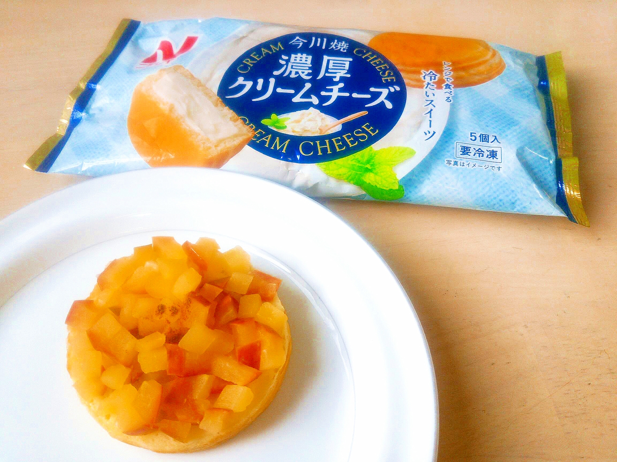 今川焼 濃厚クリームチーズ の焼きりんご仕立て レシピ 作り方 By 簡単ヘルシー料理研究家 ふしゆか 楽天レシピ 今川焼 濃厚クリームチーズ の焼きりんご仕立て レシピ 作り方 By 簡単ヘルシー料理研究家 ふしゆか 楽天レシピ