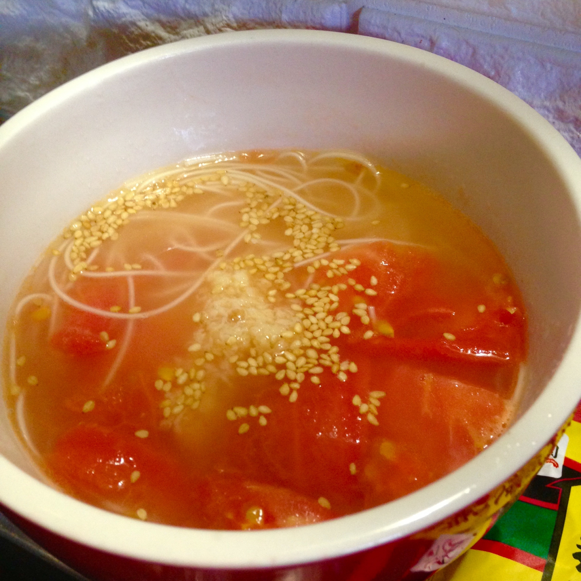 トマトと生姜の中華スープ そうめん入り レシピ 作り方 By うみ ひま 楽天レシピ トマトと生姜の中華スープ そうめん入り レシピ 作り方 By うみ ひま 楽天レシピ