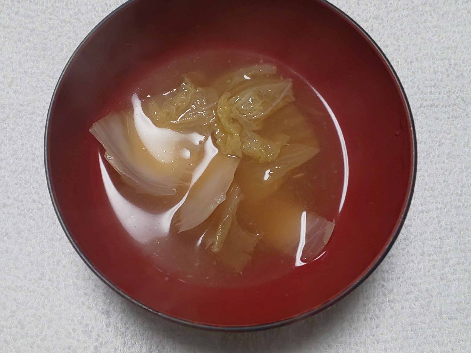 白菜の味噌汁