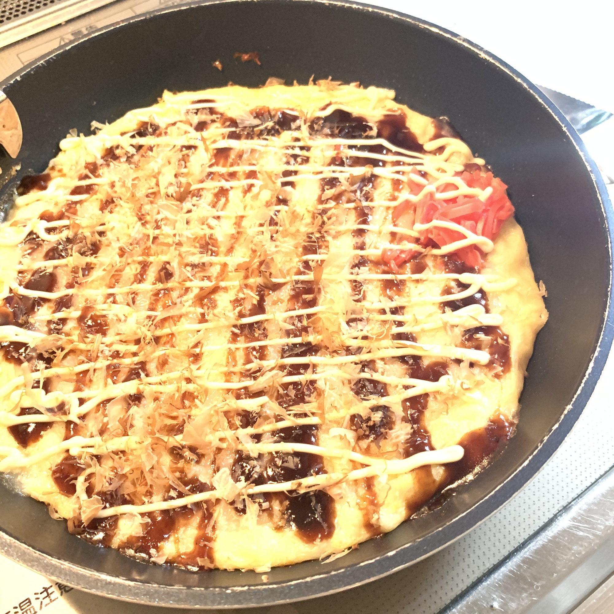 長芋の蒸し焼き☆お好み焼き風