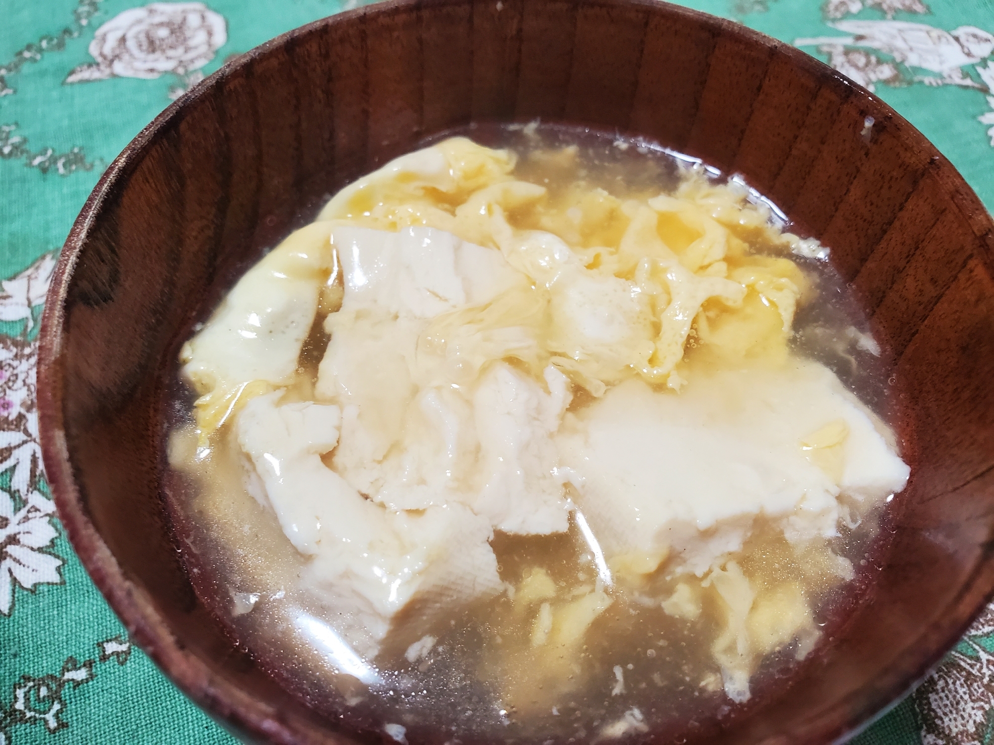豆腐のかきたま中華スープ