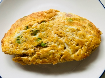 長ねぎ入り　甘くない卵焼き