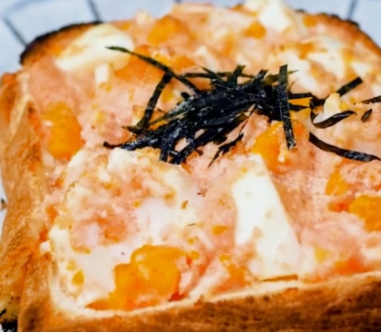 朝食～おつまみに明太トースト