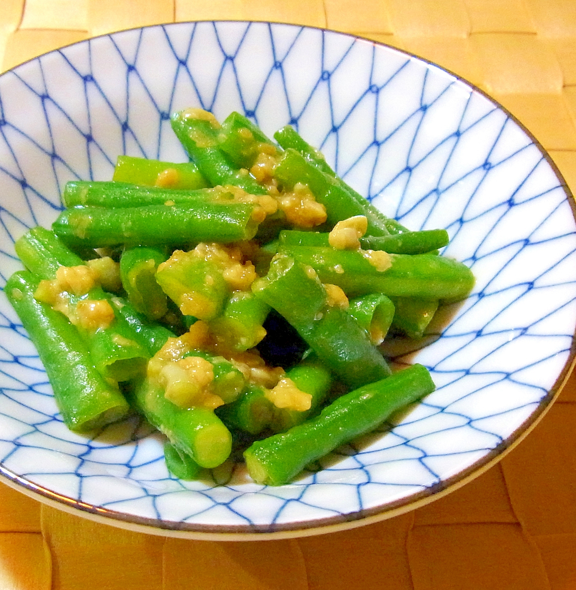 ささげ豆の味噌和え