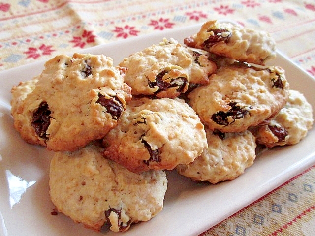 HMでオートミールとレーズンのドロップクッキー♪