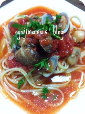 海鮮トマト☆スープパスタ