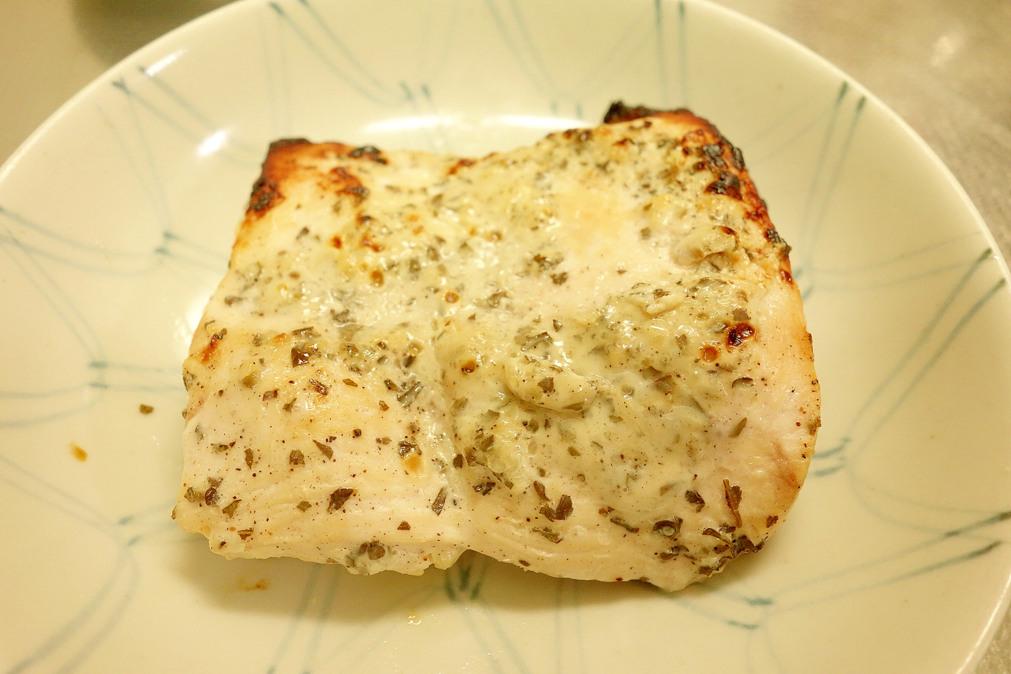 魚焼きグリルで作るバジルチキン