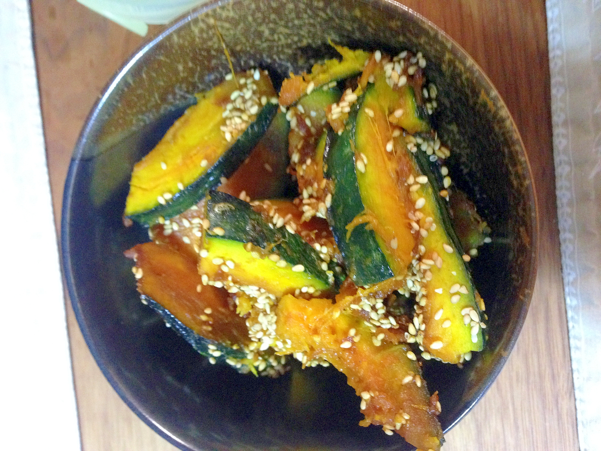 胡麻たっぷり!南瓜の胡麻焼き