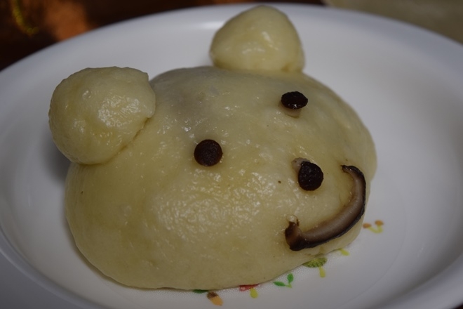 ふわふわ熊さんのシイタケ肉まん