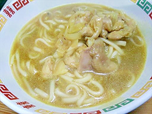 カレーウドン・鶏ももピリ辛