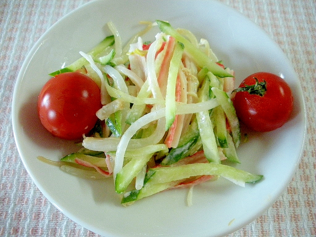 ☆もやしときゅうりのサラダカレー風味☆