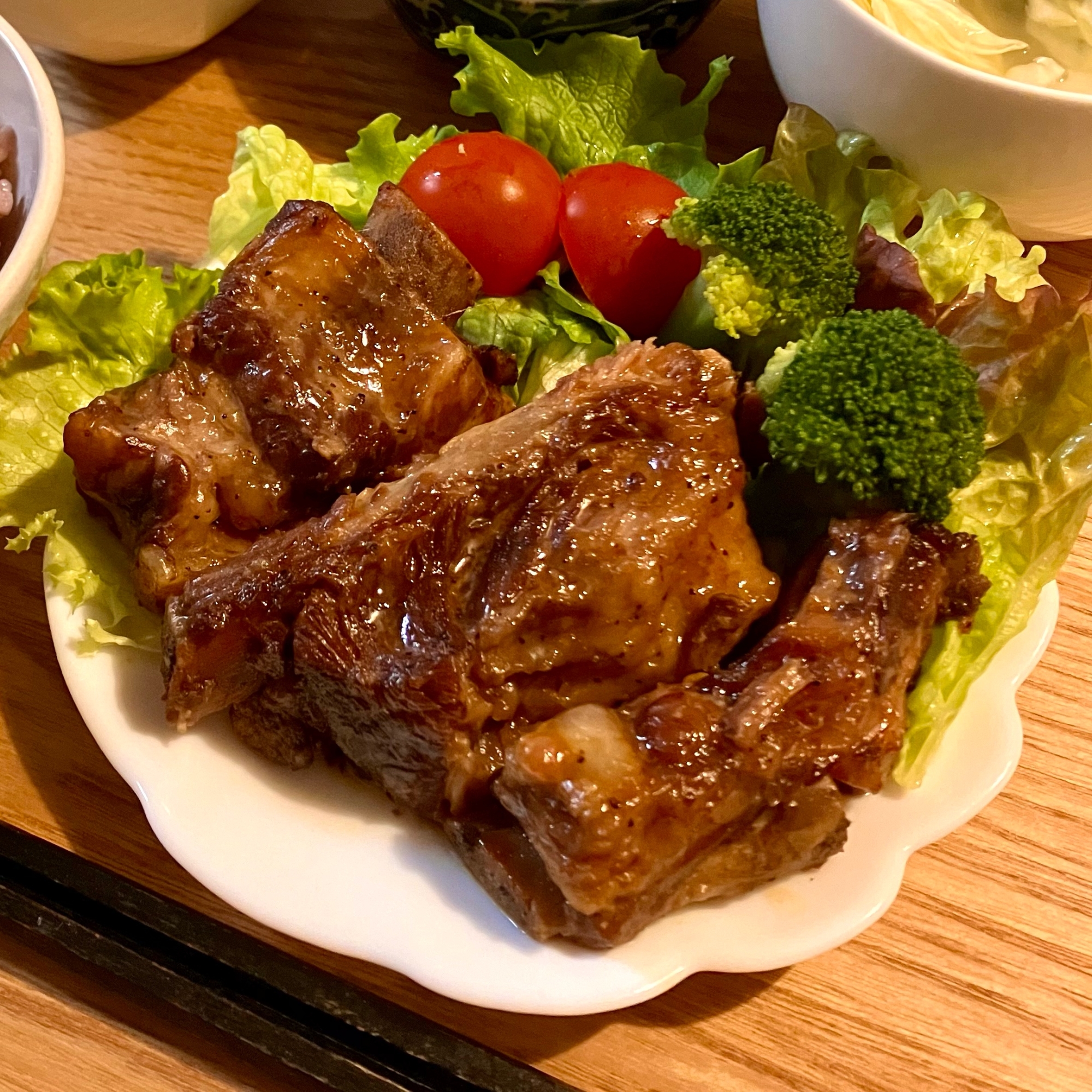 圧力鍋におまかせ♪ スペアリブの甘辛煮