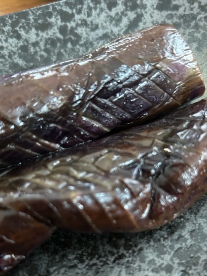 うちのおかず　レンジで　ナスの煮浸し