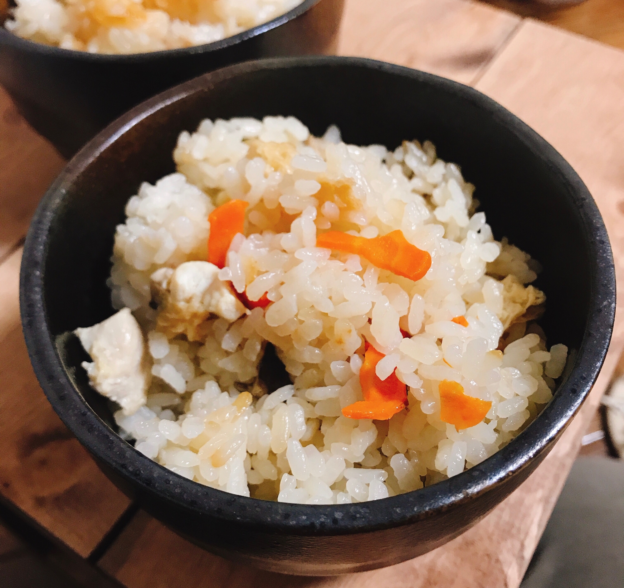 干し野菜でかしわご飯（炊き込みご飯）