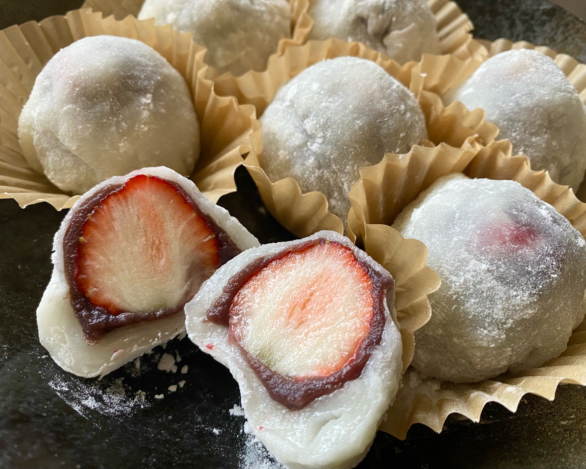 冷めても固くならない!簡単即席いちご大福