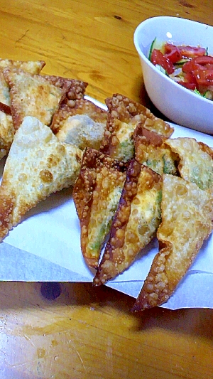 パーティでも大人気 明太チーズ揚げワンタン