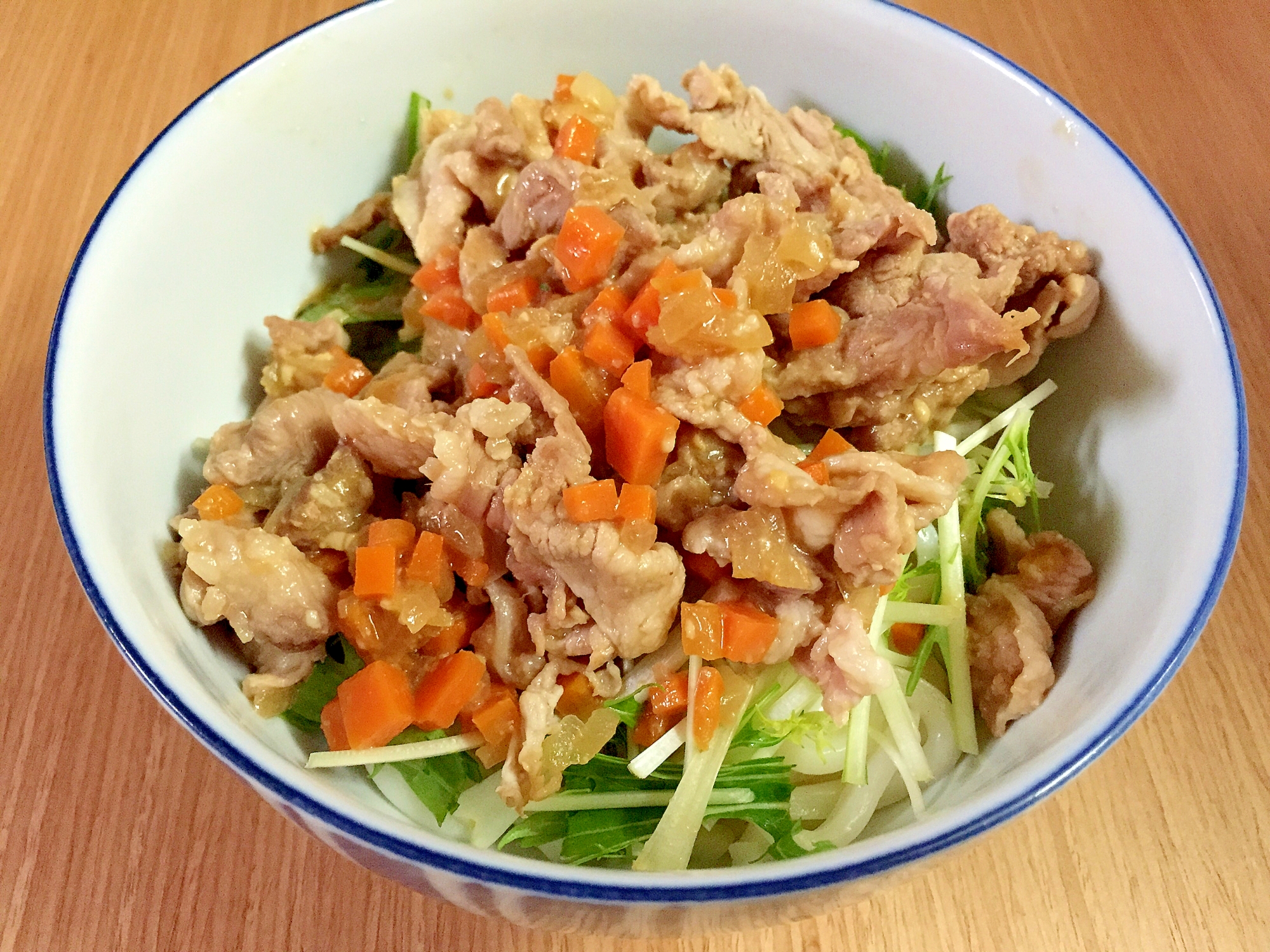 焼肉のタレと味噌で簡単極ウマ！冷やし肉味噌うどん