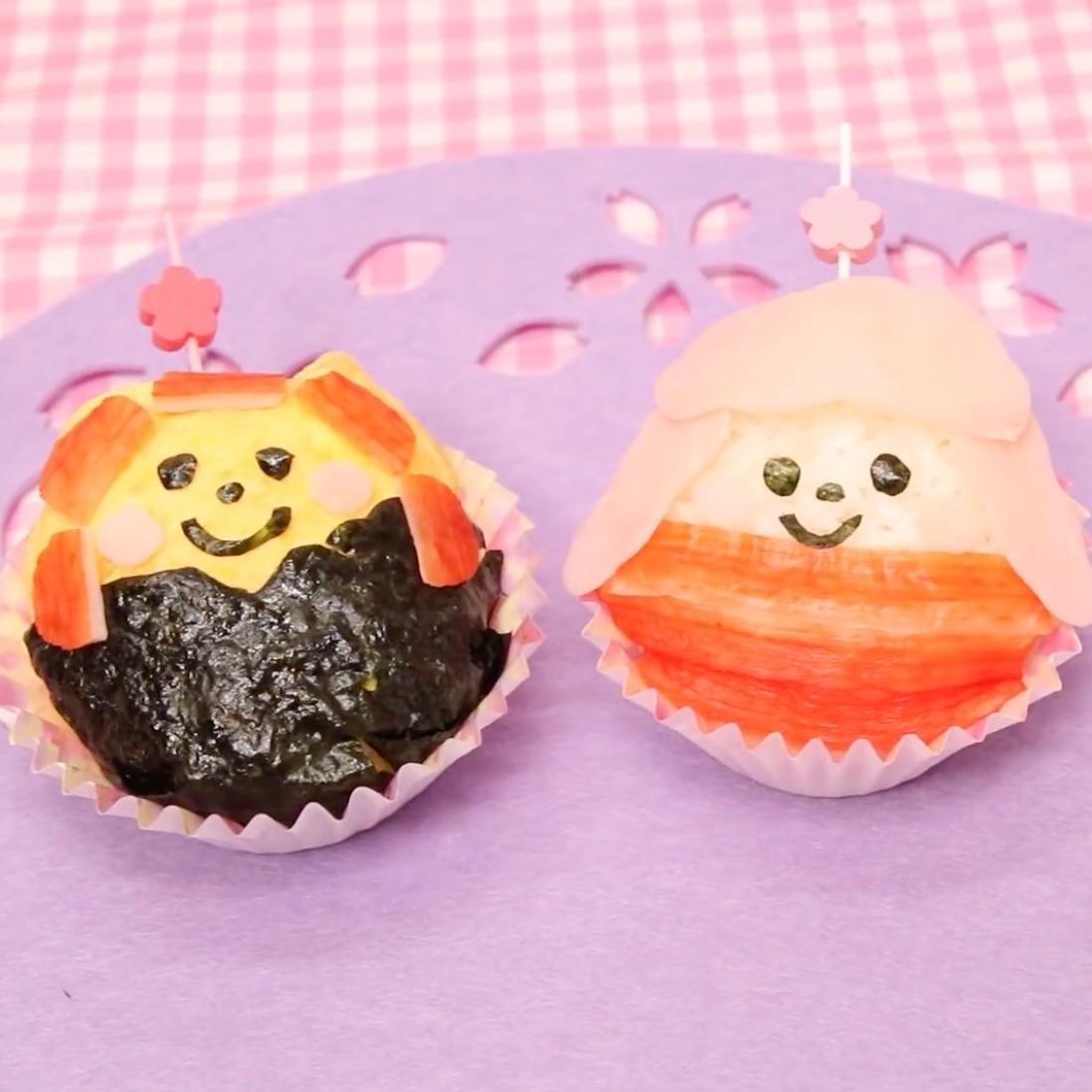 こどもと作れる☆サンサンプリルひな祭りおにぎり