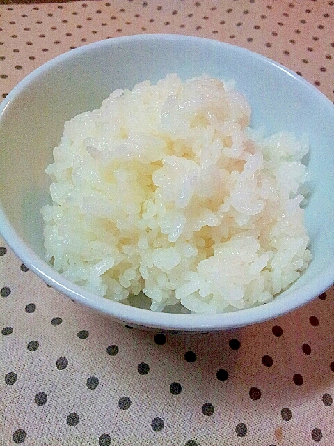 ツヤのない白米をモッチリご飯に✿もち米合わせ炊き❤