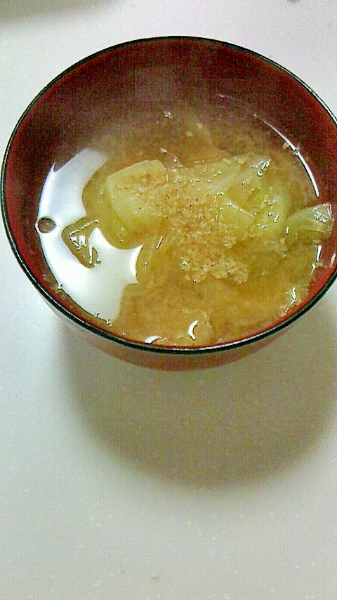 キャベツのお味噌汁
