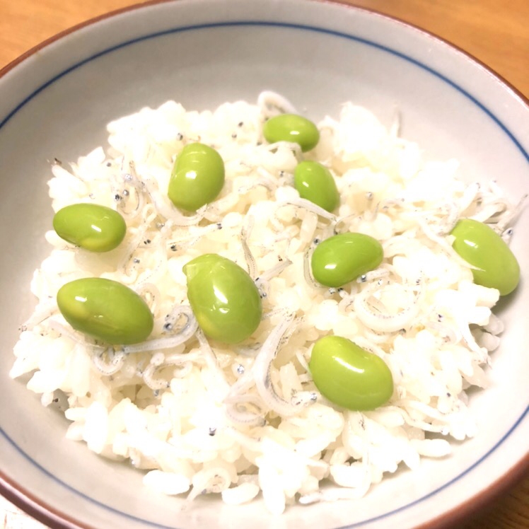 時短♪枝豆しらすご飯