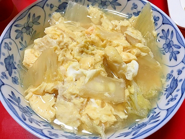 白だしで☆白菜と卵のさっと煮