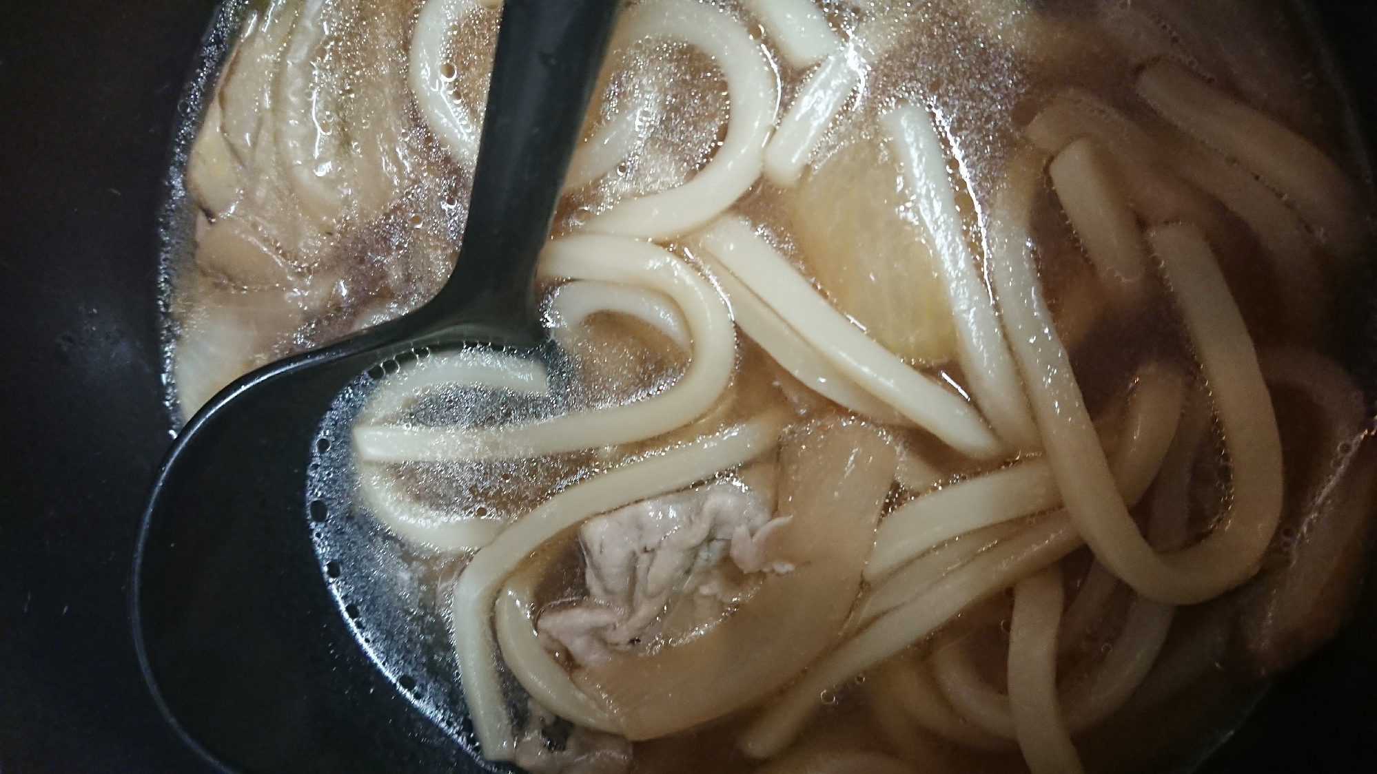 肉と白菜うどん