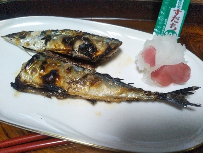 秋刀魚の塩焼き(魚焼きグリルでの焼き方)