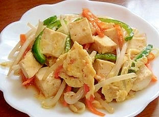 豆腐と野菜炒めの卵とじ レシピ 作り方 By Makura S 楽天レシピ