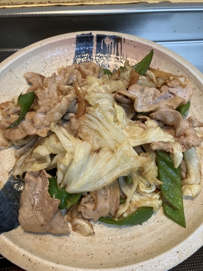 豚肉とキャベツのにんにく醤油炒め