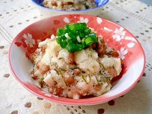 長芋と納豆の和え物