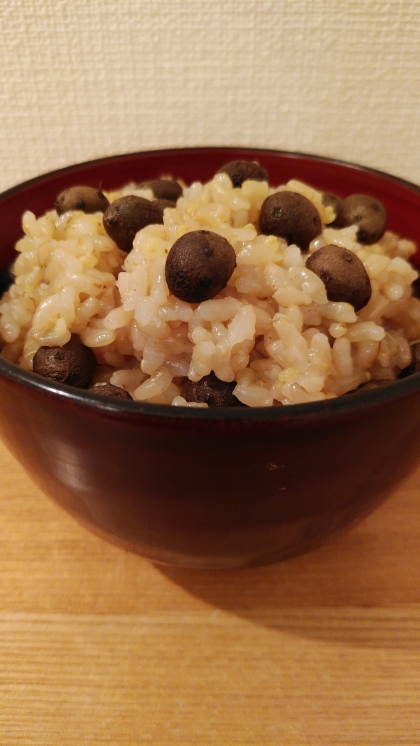 秋だ！ムカゴde餅きびご飯♪