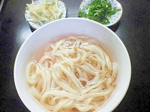 出汁なしde旨い汁♪梅うどん