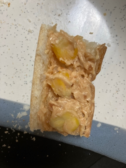 ピーナッツバター＆コーン☆フランスパン