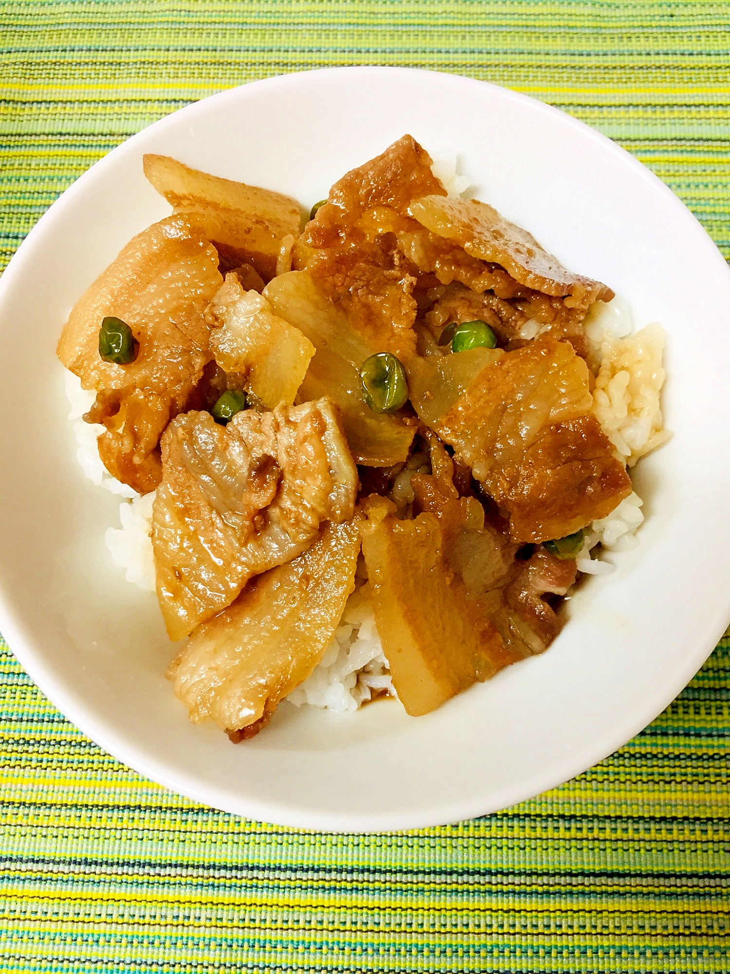 はちみつを使った豚丼