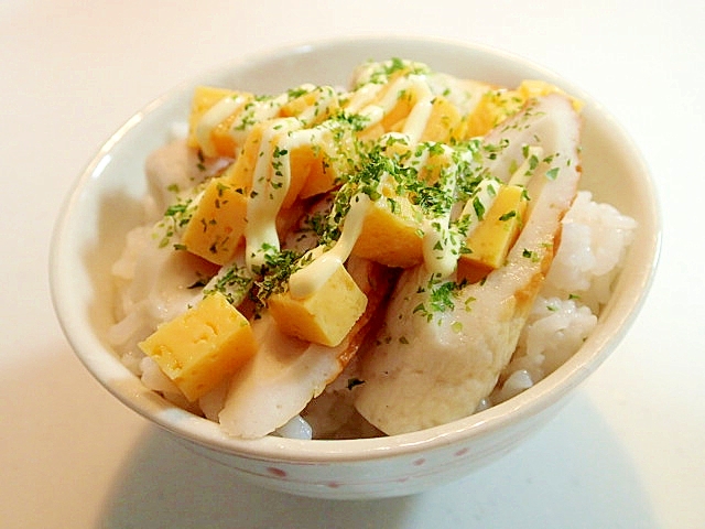 麺つゆ マヨ 青のりで 竹輪と玉子焼きのご飯 レシピ 作り方 By ぷ みぃまま 楽天レシピ