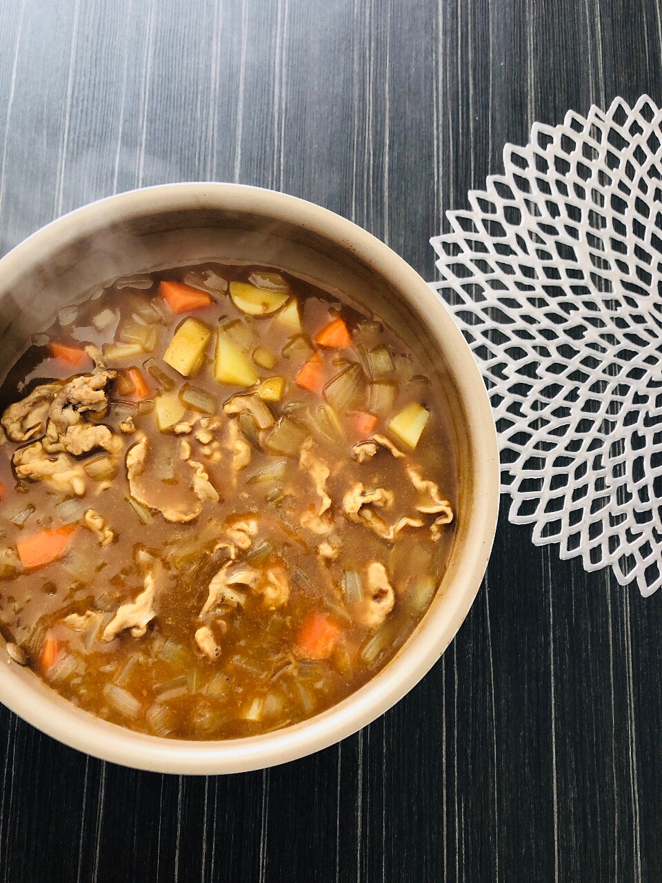 【毎日でも◎10分ランチカレー】豚肉と常備野菜