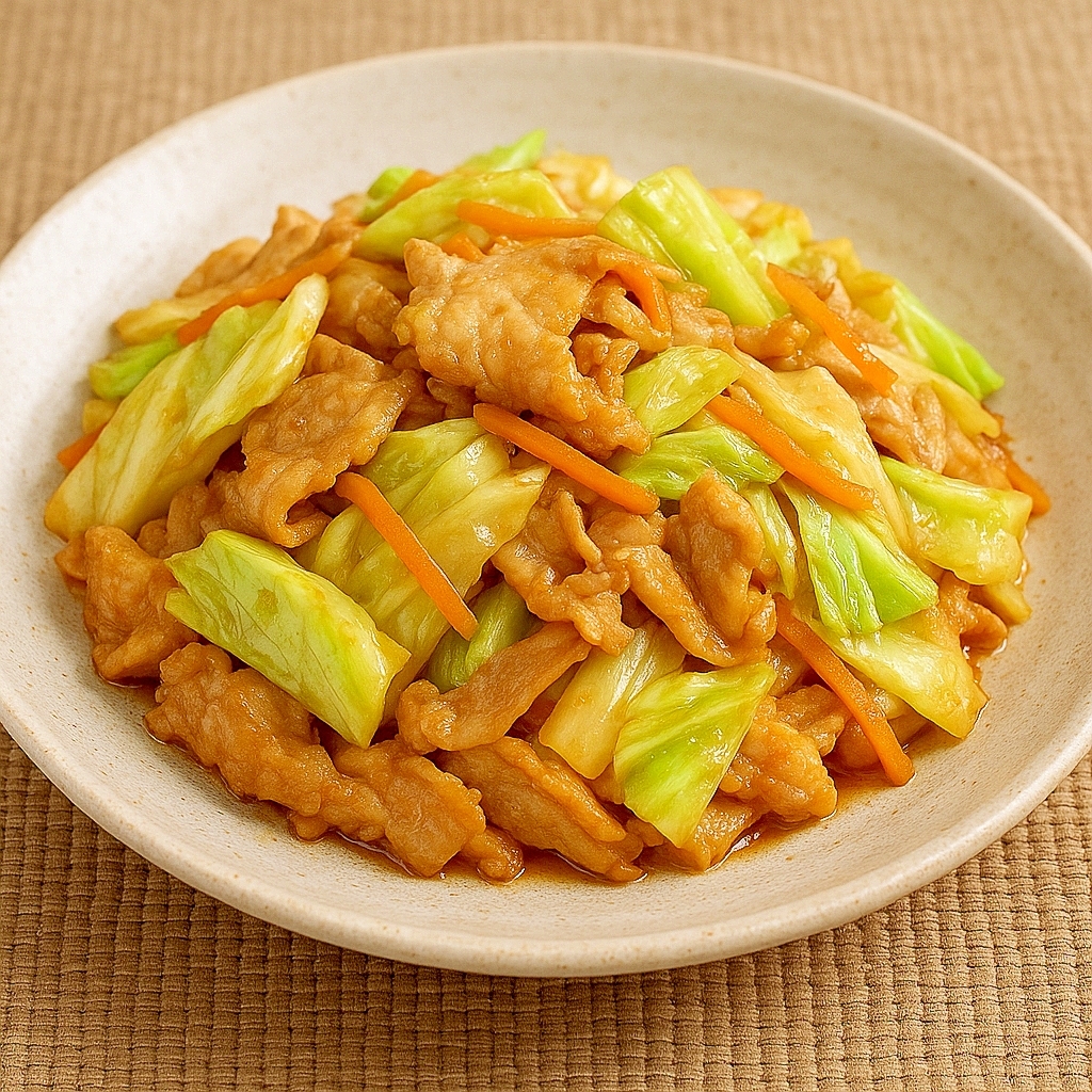【4人分】ご飯がすすむ！豚肉とキャベツの味噌炒め