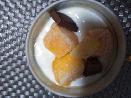 mimiちゃん
冷凍マンゴーなので、
朝食用に作っておきます♪
冷え冷えで楽しみです(+_+)