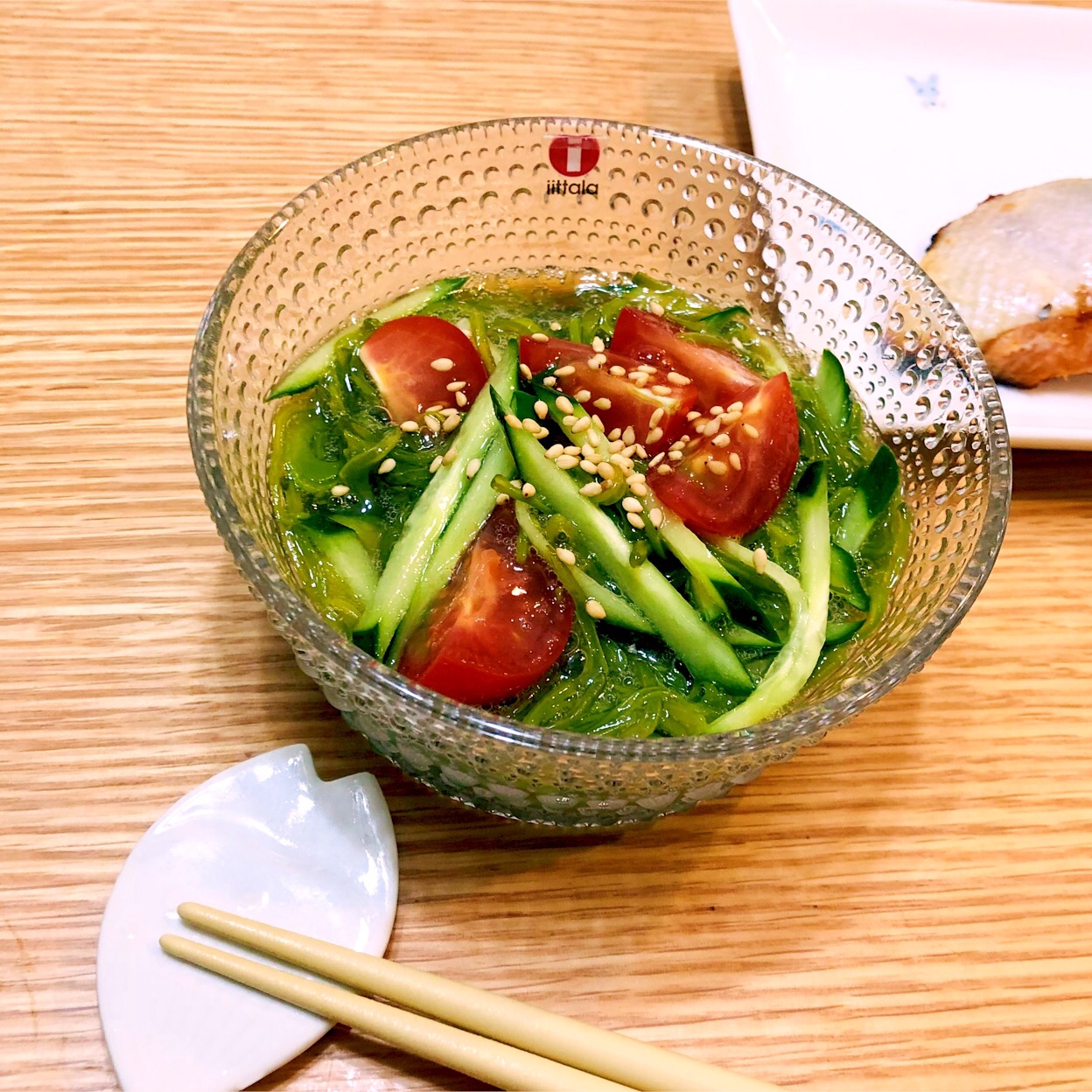 めかぶとトマトのさっぱり酢の物