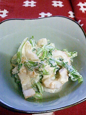 バジルの茎とちくわのマヨ和え レシピ 作り方 By Nana16 楽天レシピ バジルの茎とちくわのマヨ和え レシピ 作り方 By Nana16 楽天レシピ